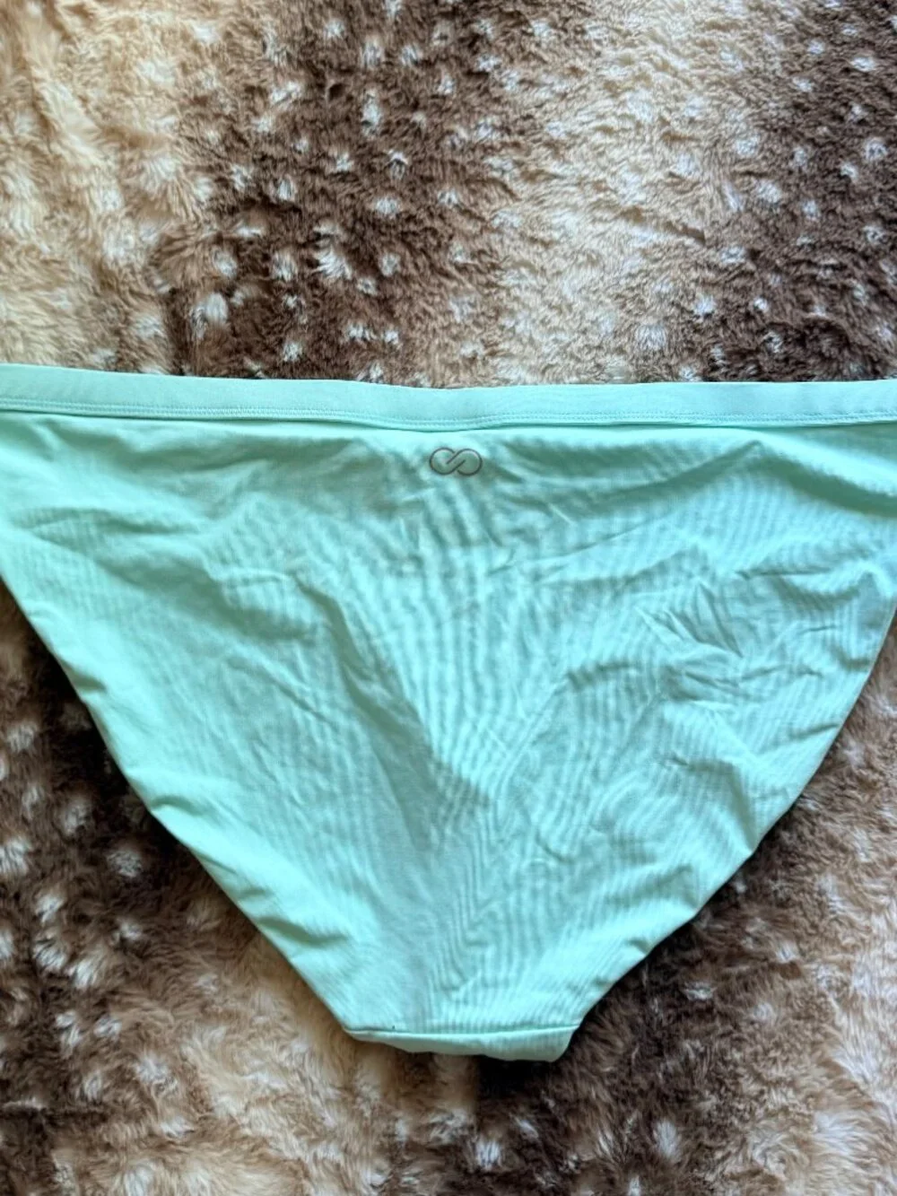 XL NWT CALIA Carrie Underwood Brook Green Wide Banded Bikini Swim Bottoms